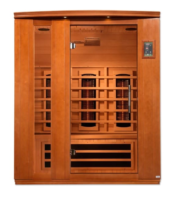 Dynamic Lugano 3-Person Near Zero EMF Full Spectrum Infrared Indoor Sauna | DYN-6336-03 FS