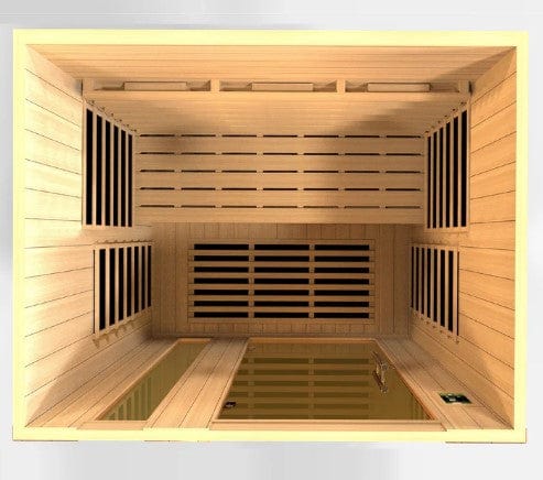 Dynamic Lugano 3-Person Near Zero EMF Full Spectrum Infrared Indoor Sauna | DYN-6336-03 FS