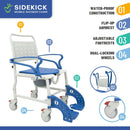 Sidekick 3-in-1 Ultralight Shower Commode Chair