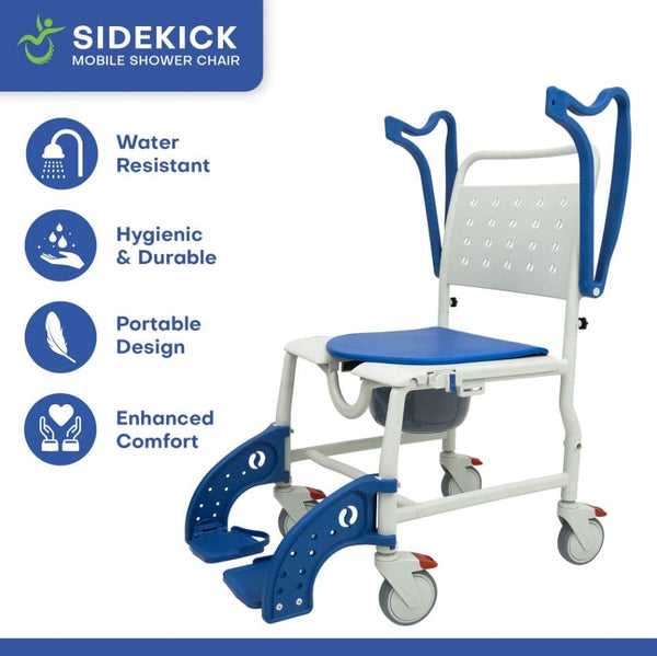 Sidekick 3-in-1 Ultralight Shower Commode Chair