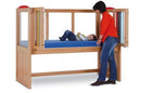 KayserBetten Ida IV Bed: Manual Articulation Safety Bed