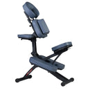 Master Massage Equipment Rio Portable Massage Chair Lightweight Strong Deluxe Adjustable Storable With Luggage Style Carrying Case, Royal Blue