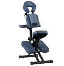 Master Massage Equipment Rio Portable Massage Chair Lightweight Strong Deluxe Adjustable Storable With Luggage Style Carrying Case, Royal Blue