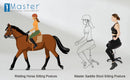 Master Massage Equipment Master Massage Ergonomic Swivel Saddle Stool, Posture Chair with a Durable Pneumatic Hydraulic Lift