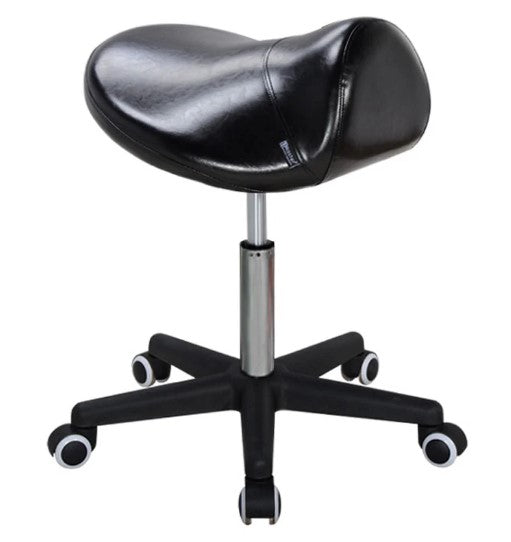Master Massage Equipment Master Massage Ergonomic Swivel Saddle Stool, Posture Chair with a Durable Pneumatic Hydraulic Lift