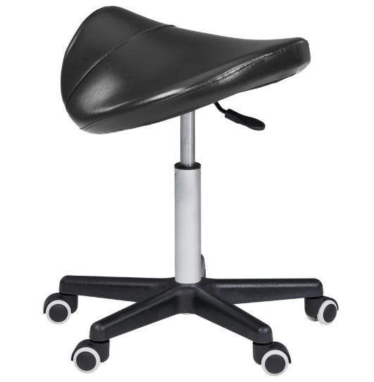 Master Massage Equipment Master Massage Ergonomic Swivel Saddle Stool, Posture Chair with a Durable Pneumatic Hydraulic Lift
