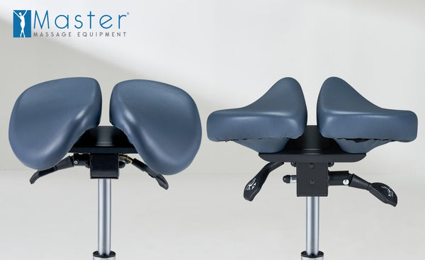 Master Massage Equipment Master Massage Berkeley Ergonomic Posture Saddle Chair-Two-Part Saddle Stool