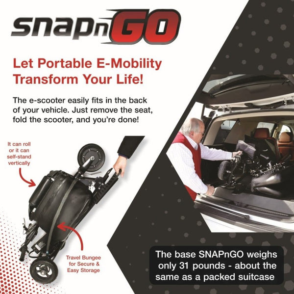 SnapnGo Deluxe Edition Mobility Scooter