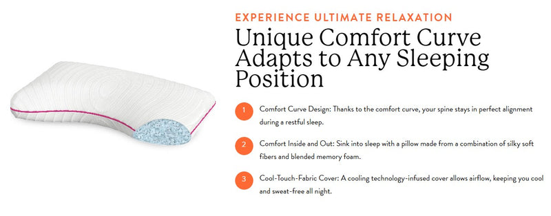 Rize Home Contour Dual Cool Pillow