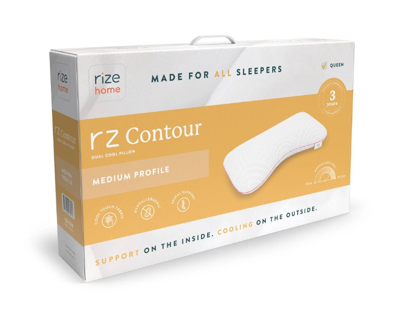 Rize Home Contour Dual Cool Pillow