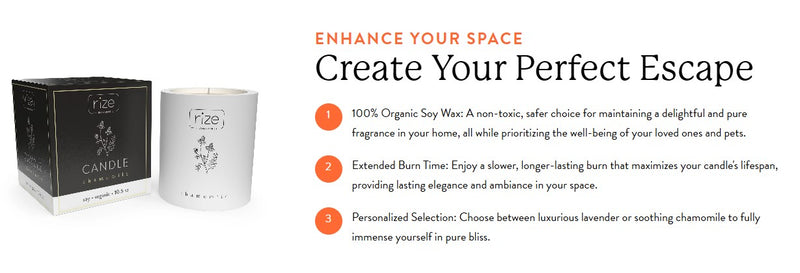 Rize Home Essential Oil Candles