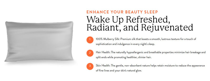 Rize Home Silk Pillowcase