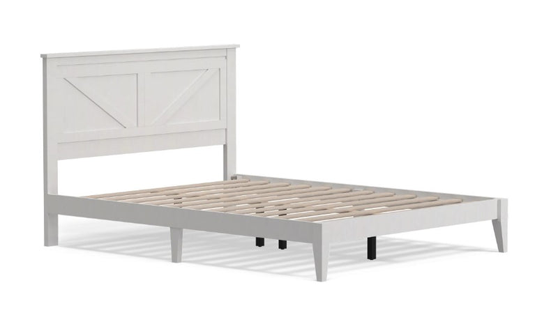 Rize Home Farmhouse Style Wooden Bed Frame