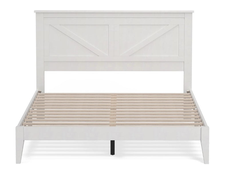 Rize Home Farmhouse Style Wooden Bed Frame