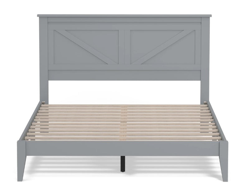 Rize Home Farmhouse Style Wooden Bed Frame