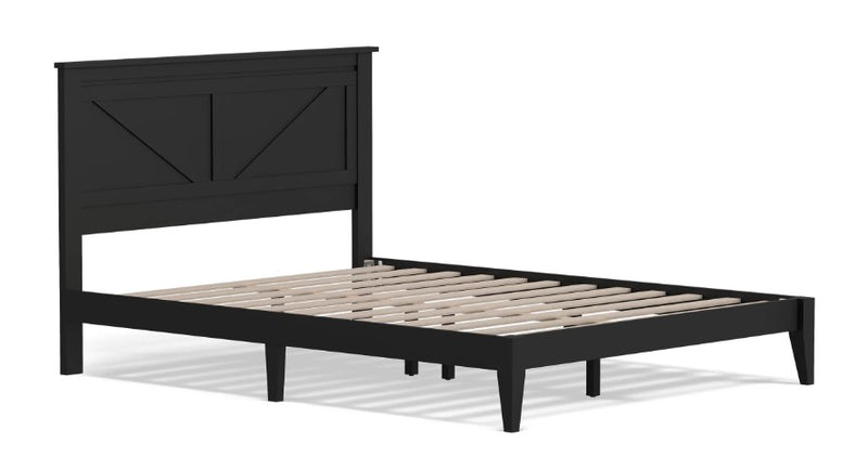 Rize Home Farmhouse Style Wooden Bed Frame