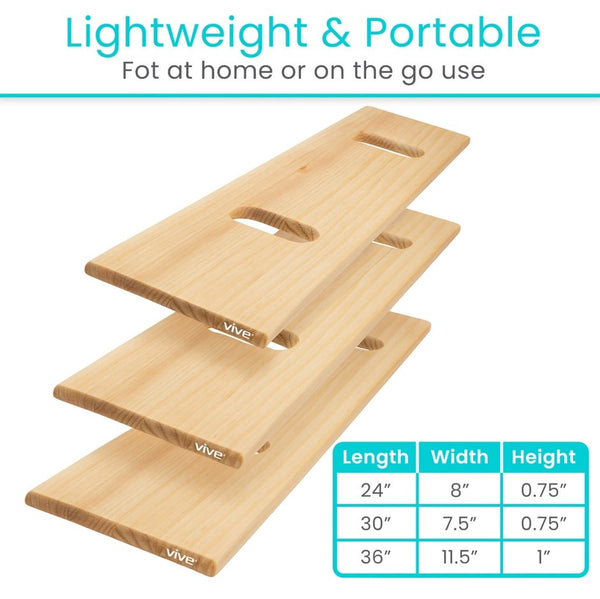 Vive Health Wooden Transfer Board