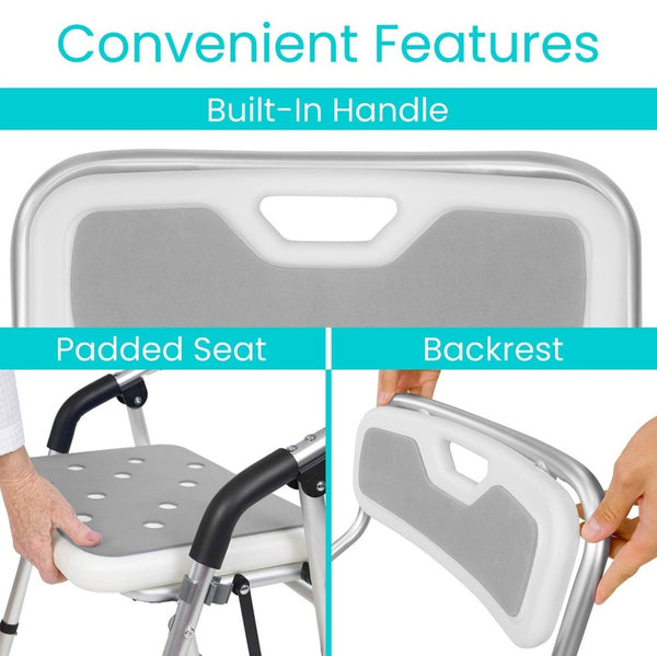 Vive Health Folding Shower Chair