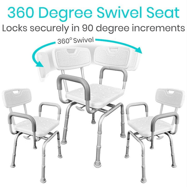 Vive Health Swivel Shower Chair