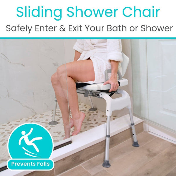 Vive Health Sliding Shower Chair