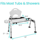 Vive Health Sliding Shower Chair
