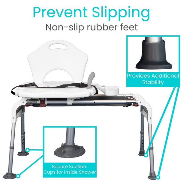 Vive Health Sliding Shower Chair
