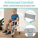 Vive Health Shower Commode Transport Chair