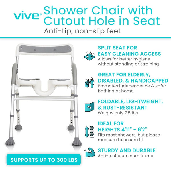 Vive Health EasyRinse Shower Chair