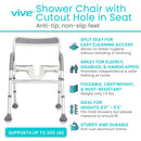 Vive Health EasyRinse Shower Chair