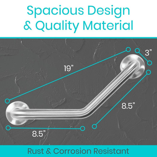 Vive Health Angled Metal Grab Bar