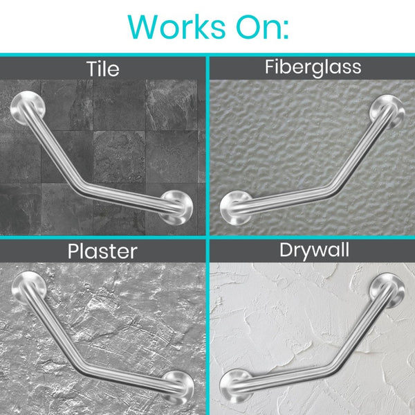 Vive Health Angled Metal Grab Bar