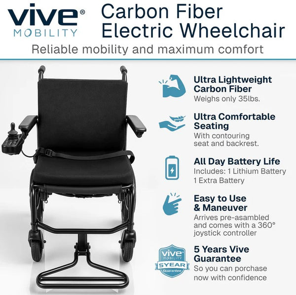 Vive Health Carbon Crossover Power Wheelchair