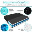 Vive Health Gel Wheelchair Seat Cushion for Pressure Relief & Comfort