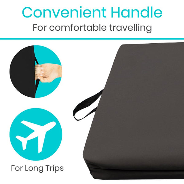 Vive Health Gel Wheelchair Seat Cushion for Pressure Relief & Comfort