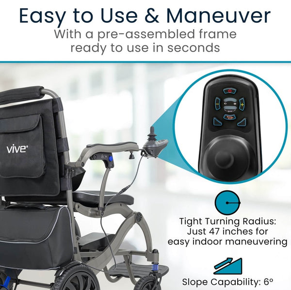 Vive Health Air Frame Electric Wheelchair