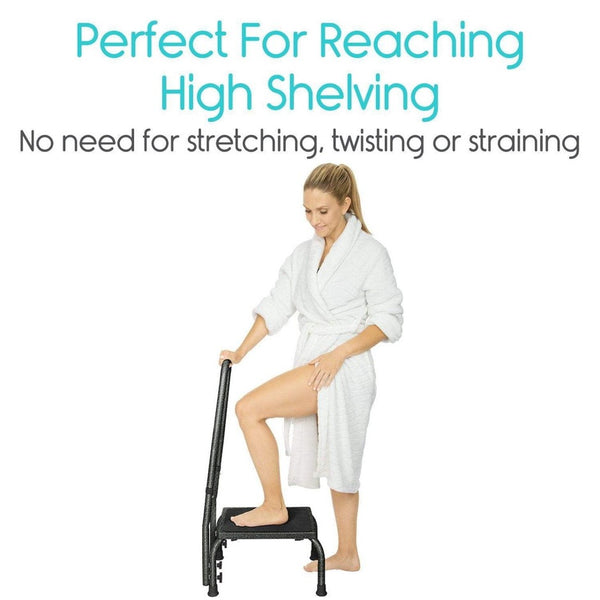 Vive Health Step Stool with Handrail
