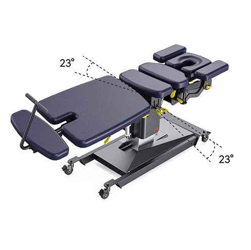 MT Chiropractic Prime-400 Flexion-Distraction Chiropractic Table with Manual Drop & Spinal Traction