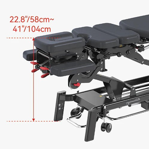 MT Chiropractic Fairworth-381 Electric Chiropractic Table with Manual Drops & Flexion-Distraction Therapy