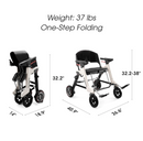 Roamate 3-in-1 Folding Electric Mobility Device
