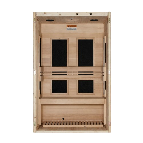Dynamic Lucca 2 Person Low EMF FAR Infrared Indoor Sauna | DYN-6215-05