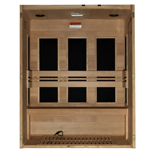Dynamic Toscana 3 Person Low EMF FAR Infrared Indoor Sauna | DYN-6315-05