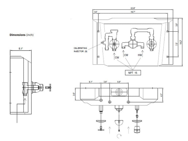 TR Equipment Shower Panel TR 2810