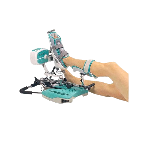 Side View Of A Person Using The Kinetec Breva Ankle CPM Machine