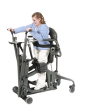 Side View Of A Woman Operating The EasyStand Glider Medium