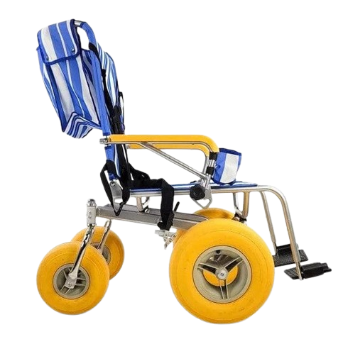 Side View Of The AccessRec TerraWheels All-Terrain Beach Wheelchair