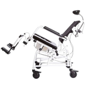 Side View Of The ActiveAid 285 Shower Commode Tilt-In-Space Chair In The Tilt Position