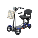Side View Of The ComfyGo MS 3000 Mobility Scooter Shown In Blue Color With Plus Size Seat