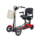 Side View Of The ComfyGo MS 3000 Mobility Scooter Shown In Red Color With Plus Size Seat