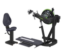 Side View Of The Dynamic Fluid Fitness M850 UBE Shown With Seat Section Removed
