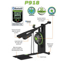 Side View Of The Dynamic Fluid Fitness P918 Squat Press Machine With Descriptions Of Its Key Features